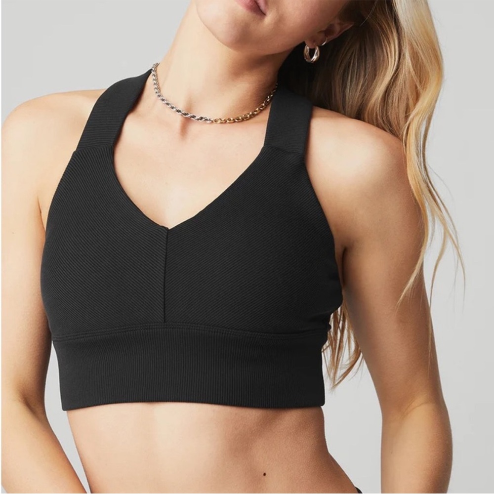 ALO Emulate Bra in Black XS